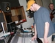 Randy works the mixing board