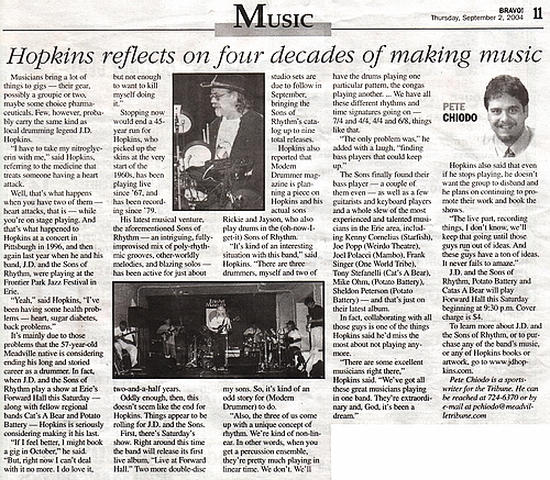 BRAVO! Meadville Tribune Article